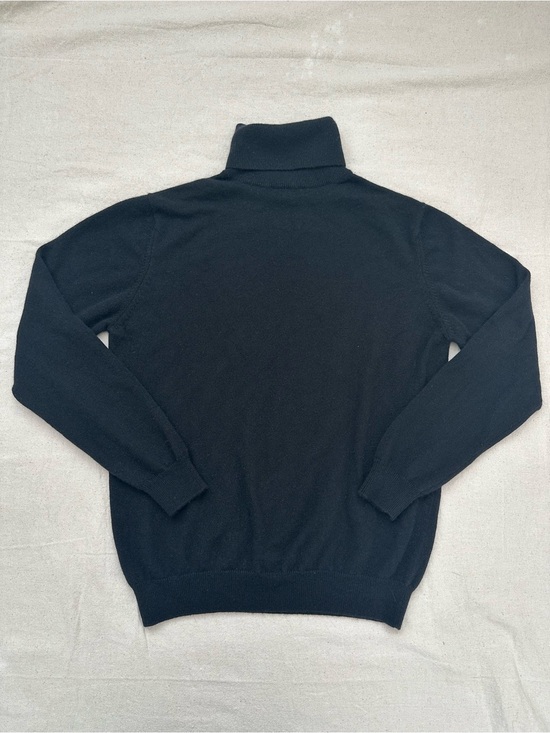 Celeste Sweaters - Celeste 100% Cashmere Black Turtleneck Sweater Medium Classic Quiet Luxury M